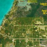 survey map overlay of Ambergris Caye secrete beach subdivision